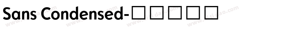 Sans Condensed字体转换